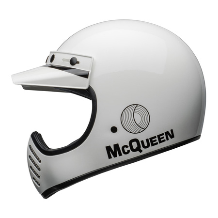 Kask cross BELL MOTO3 ECE6 SMQ AGS WHITE/BLACK biały czarny