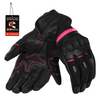 Rękawice miejskie damskie SECA AXIS MESH II LADY FUCHSIA czarny różowy