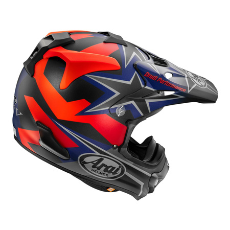 Kask cross ARAI MX-V STARS AND STRIPES DARK czarny czerwony