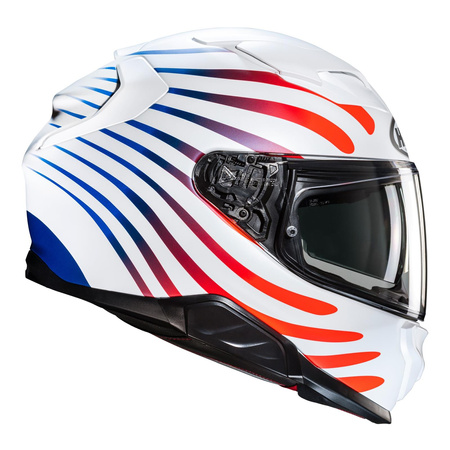 Kask integralny HJC F71 ZEN WHITE/RED biały czerwony niebieski