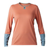 Koszulka rowerowa damska FOX LADY DEFEND Z DŁUGIM RĘKAWEM SALMON pomarańczowy