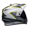 Kask integralny BELL MX-9 ADVENTURE MIPS DALTON WHITE/HI-VIZ YELLOW biały szary żółty fluo