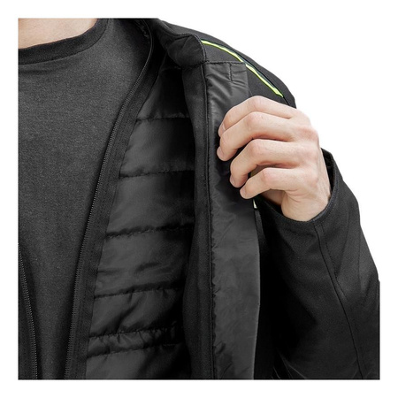 Kurtka tekstylna OZONE NEO BLACK/FLO YELLOW czarny żółty fluo