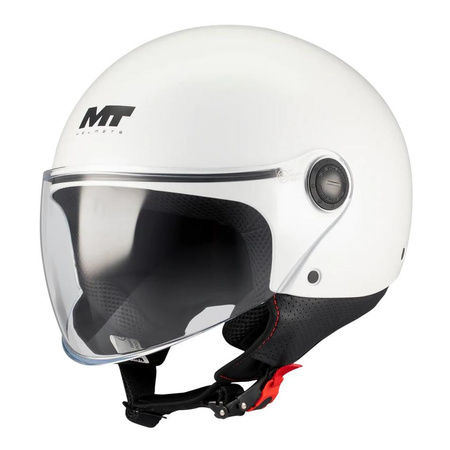 Kask otwarty MT STREET S PURE WHITE GLOSS biały