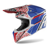 Kask cross AIROH WRAAP IDOL RED/BLUE GLOSS niebieski szary czerwony czarny