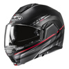 Kask szczękowy HJC I100 SYSMA BLACK/RED czarny czerwony