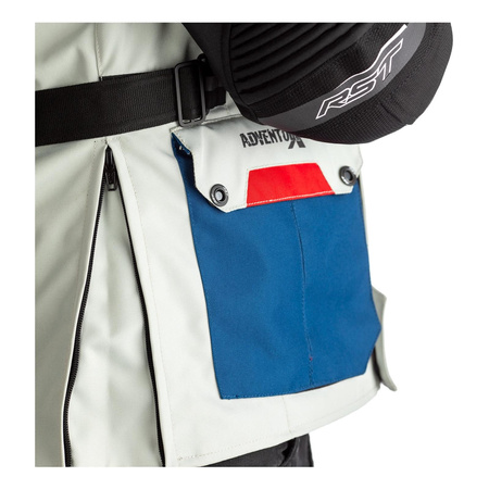 Kurtka tekstylna RST PRO SERIES ADVENTURE X CE ICE/BLUE/RED/BLACK czarny szary niebieski granatowy czerwony