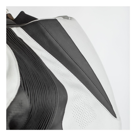 Kurtka skórzana RST TRACTECH EVO 4 CE BLACK/WHITE/BLACK czarny biały