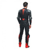 Kombinezon dwuczęściowy DAINESE LAGUNA SECA 5 BLACK/FLO RED czarny czerwony fluo