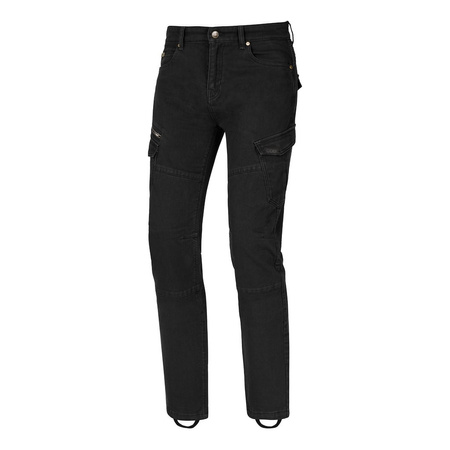 Jeansy motocyklowe SECA BADLANDS ARMALITH BLACK czarny