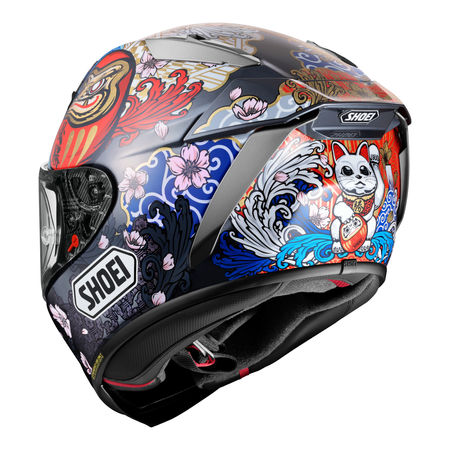 Kask integralny SHOEI X-SPR PRO MARQUEZ MOTEGI 5 TC-1 niebieski czerwony