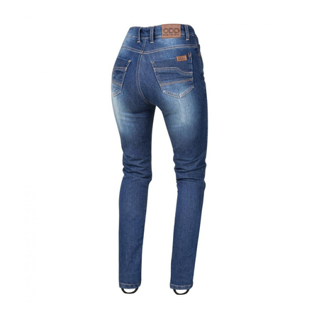 Jeansy motocyklowe damskie SECA TRINITY CORDURA BLUE niebieski