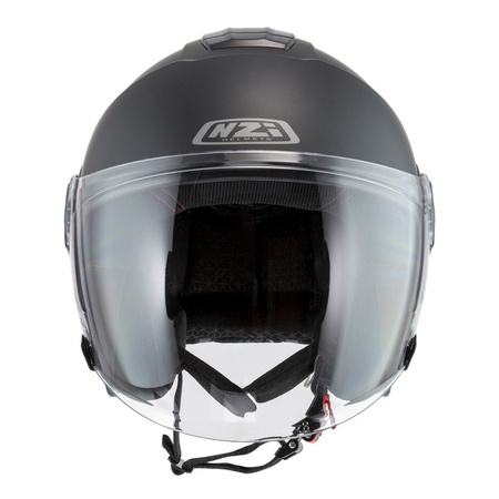 Kask otwarty NZI CIVIC SOLID MATT BLACK czarny mat