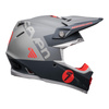 Kask cross BELL MOTO9S FLEX SEVEN VANGUARD MATTE CHARCOAL/ORANGE szary