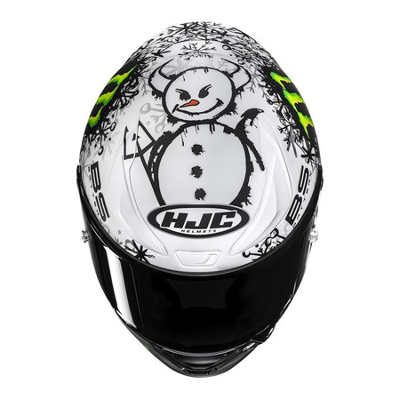 Kask integralny HJC RPHA 1 V2 CARBON QUARTARARO SNOW DIABLO REPLICA BLACK/WHITE czarny biały