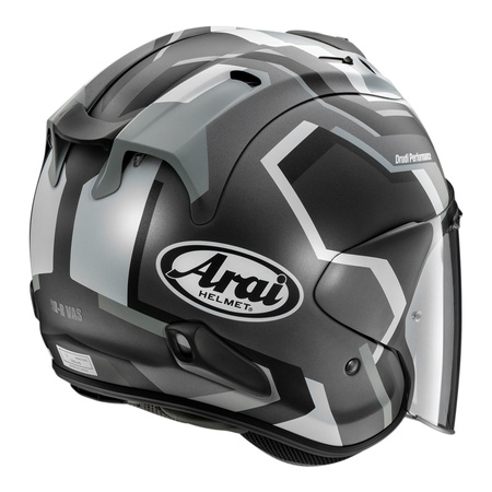 Kask otwarty ARAI SZ-R VAS RSW BLACK szary grafitowy biały czarny