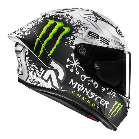 Kask integralny HJC RPHA 1 V2 CARBON QUARTARARO SNOW DIABLO REPLICA BLACK/WHITE czarny biały