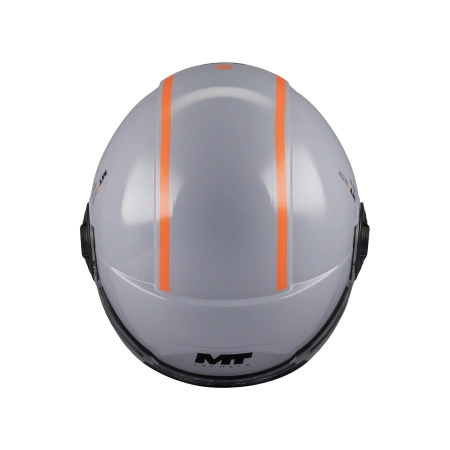 Kask otwarty MT VIALE SV S TASTY GREY/ORANGE szary pomarańczowy