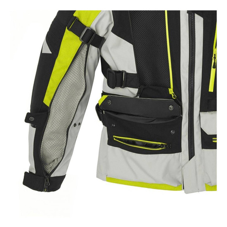 Kurtka tekstylna SPIDI ALLROAD YELLOW FLUO czarny szary żółty fluo