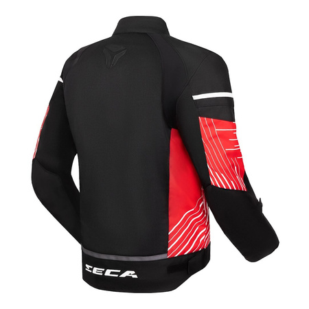 Kurtka tekstylna SECA SUMMER WAY BLACK/RED czarny czerwony