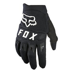 Rękawice cross dziecięce FOX JUNIOR DIRTPAW BLACK/WHITE czarny biały