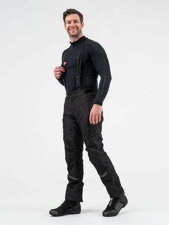 Spodnie tekstylne SHIMA RUNNER BLACK czarny