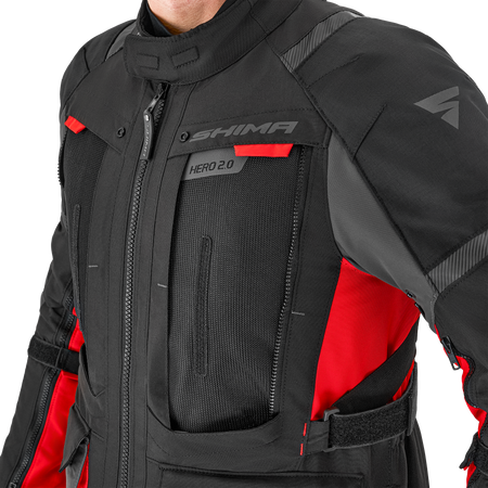 Kurtka tekstylna SHIMA HERO 2.0 MEN RED czarny szary czerwony