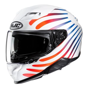 Kask integralny HJC F71 ZEN WHITE/RED biały czerwony niebieski