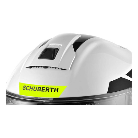 Kask szczękowy SCHUBERTH C5 ECE ECLIPSE YELLOW biały czarny żółty fluo