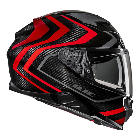 Kask integralny HJC F71 CARBON NEVIO BLACK/RED czarny czerwony