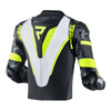 Kurtka skórzana REBELHORN REBEL BLACK/WHITE/FLO YELLOW czarny biały żółty fluo