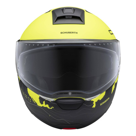 Kask szczękowy SCHUBERTH C4 PRO ECE MAGNITUDO YELLOW czarny żółty fluo