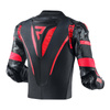 Kurtka skórzana REBELHORN REBEL BLACK/FLO RED czarny czerwony fluo