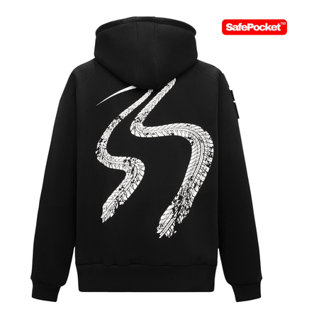 Bluza REBELRUSH ZIP BLACK czarny