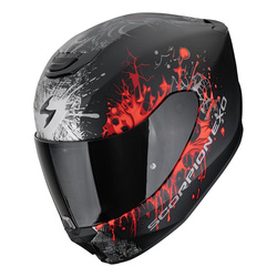 Kask integralny SCORPION EXO-391 WOLF MATT BLACK/SILVER/RED czarny srebrny czerwony