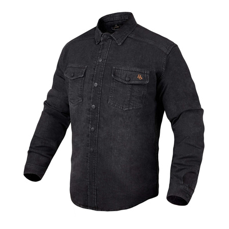 Koszula motocyklowa BROGER ALASKA JEANS WASHED BLACK czarny