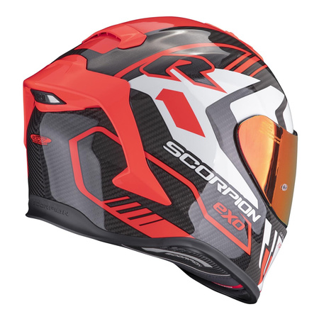 Kask integralny SCORPION EXO-R1 EVO CARBON AIR SUPRA BLACK/RED czarny czerwony