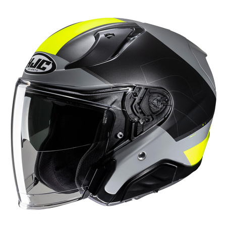 Kask otwarty HJC RPHA 31 CHELET SILVER/YELLOW srebrny szary żółty fluo