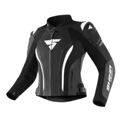 Kurtka skórzana damska SHIMA MIURA 2.0 BLACK/WHITE czarny biały