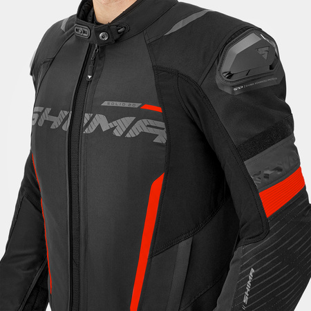 Kurtka tekstylna SHIMA SOLID 2.0 RED czarny czerwony