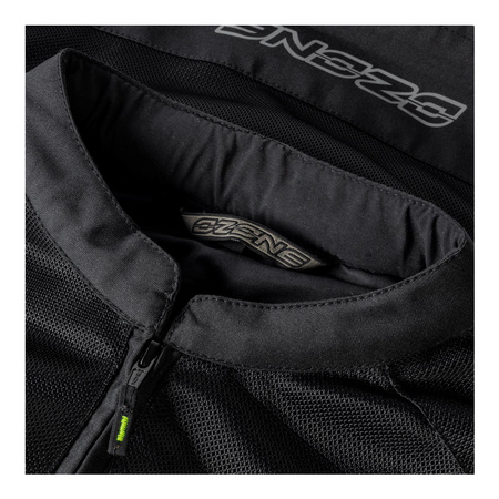 Kurtka tekstylna OZONE DART BLACK/FLO YELLOW czarny żółty fluo