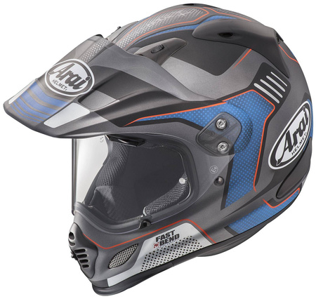 Kask cross ARAI TOUR-X4 VISION GREY szary czarny niebieski pomarańczowy grafitowy