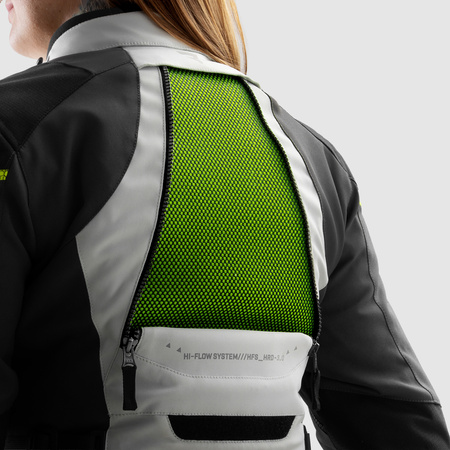 Kurtka tekstylna damska REBELHORN HARDY 3.0 LADY BLACK/GREY/FLUO YELLOW czarny szary żółty fluo