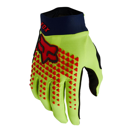 Rękawiczki rowerowe FOX DEFEND SE FLUO YELLOW żółty fluo pomarańczowy fluo czarny