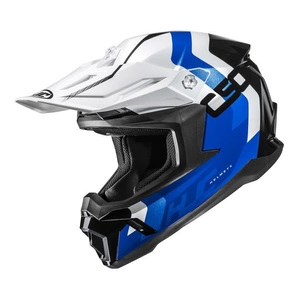 Kask cross HJC C50 PRIMAL WHITE/BLUE biały niebieski