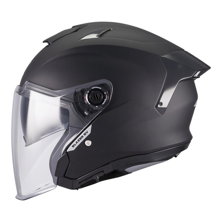 Kask otwarty AXXIS BLAZER SV SOLID A1 MATT BLACK czarny mat