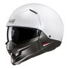 Kask otwarty z wpinaną szczęką HJC I20N SOLID PEARL WHITE biały