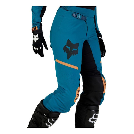 Spodnie cross damskie FOX LADY FLEXAIR OPTICAL MAUI BLUE niebieski