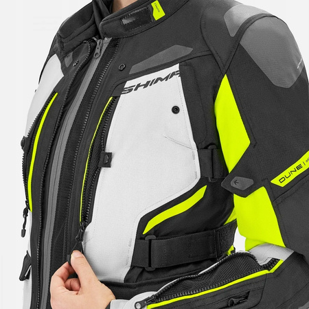 Kurtka tekstylna damska SHIMA DUNE LADY FLUO czarny szary żółty fluo