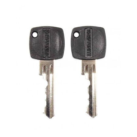 Zapięcie KRYPTONITE KRYPTOFLEX 2010 NA KLUCZ 2CM X 100CM czarny srebrny